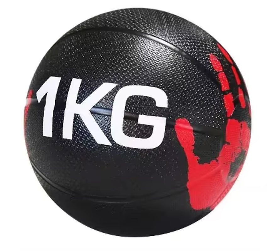Gymnastic Fitness Power Training Workout Exercise Weighted Double Grip Rubber Slam Medicine Ball with Dual Grip Handle
