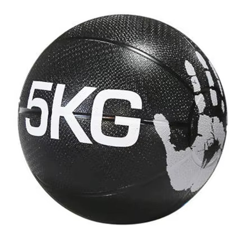 Gymnastic Fitness Power Training Workout Exercise Weighted Double Grip Rubber Slam Medicine Ball with Dual Grip Handle