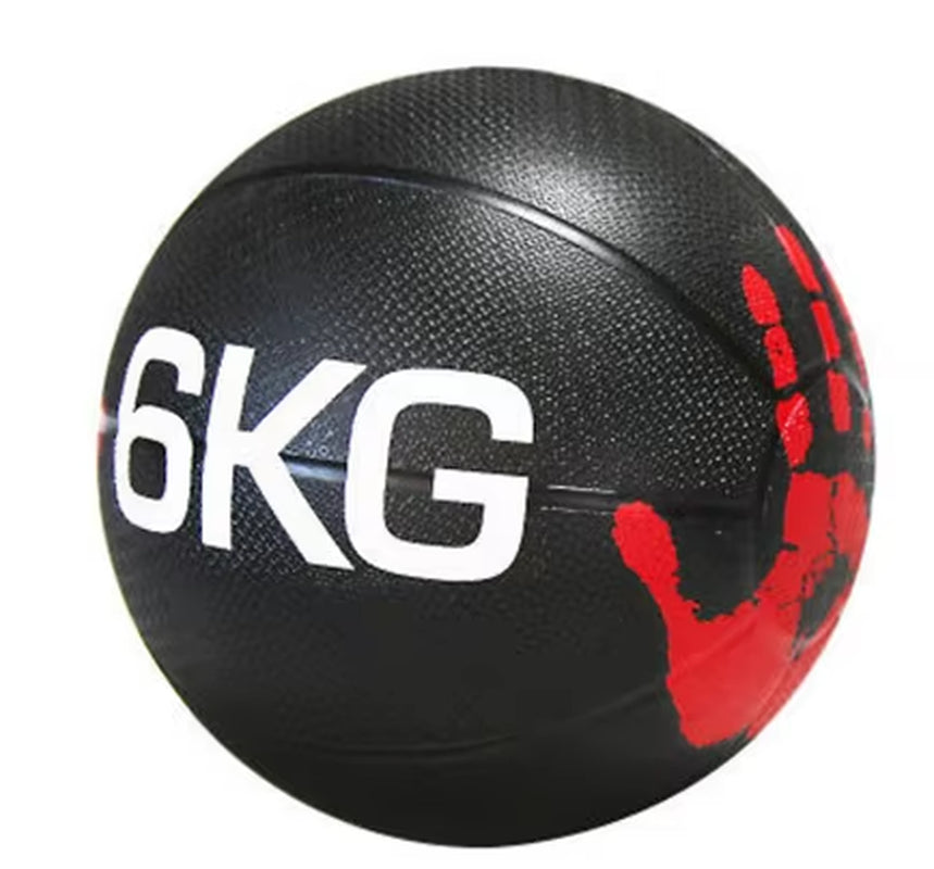 Gymnastic Fitness Power Training Workout Exercise Weighted Double Grip Rubber Slam Medicine Ball with Dual Grip Handle